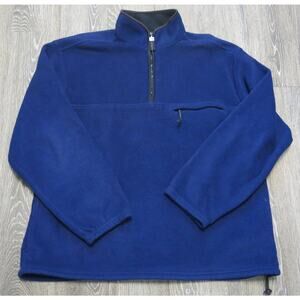 PROSPIRIT Fleece Quarter Zip Sweatshirt Size XL Men Pockets Blue Outdoor Casual
